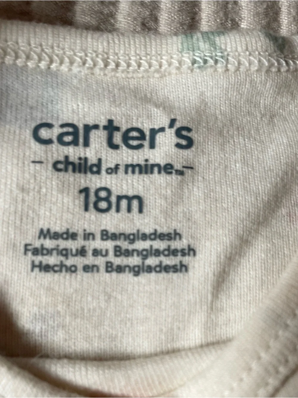 Carter's Short-Sleeve Baby One-piece bodysuit in a Three Piece set.